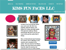 Tablet Screenshot of kimsfunfaces.com